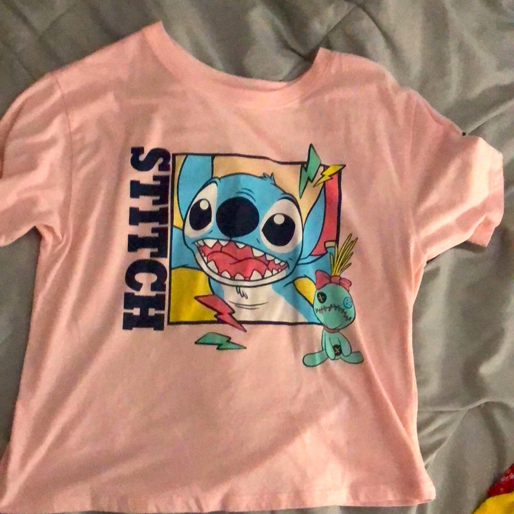 Pink stitch tee!
